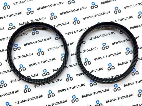 Кольца в приборную панель BMW е90 Карбон