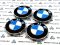 Эмблемы (колпачки) сине-белые в оригинальные колеса BMW (10 защелок)