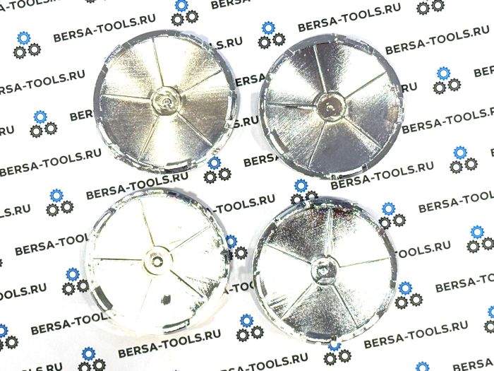 Эмблемы (колпачки) сине-белые в оригинальные колеса BMW (5 защелок)