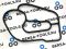 Прокладка корпуса масляного фильтра MERCEDES A6421801410, A6421800010 тип 2
