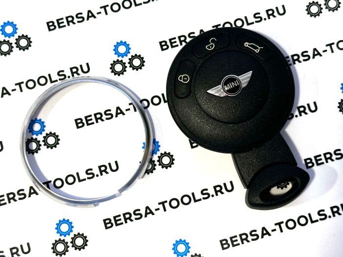 Декоративное кольцо для смарт-ключа MINI Cooper (серебро)