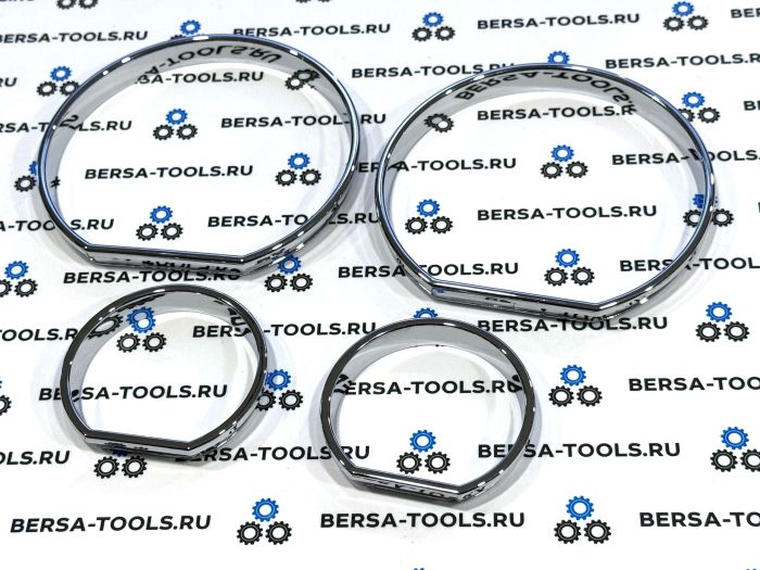 Кольца в приборную панель BMW E46 (хром)