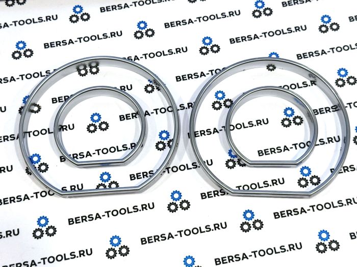 Кольца в приборную панель BMW E46 (Матовый хром)