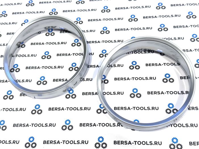 Кольца в приборную панель BMW E60 (матовое серебро)