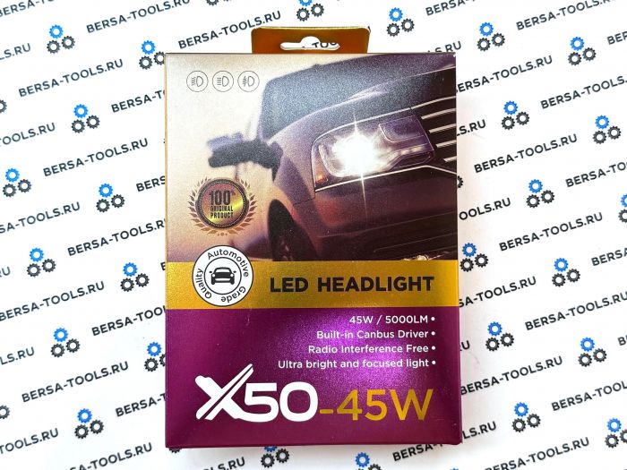 Светодиодные лампы головного света HeadLight цоколь H1