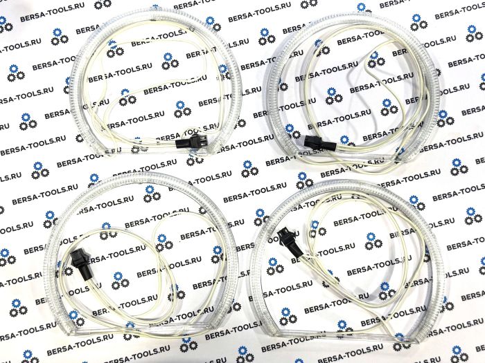 Ангельские глазки CCFL для BMW E46 фары без линз (Желтый)