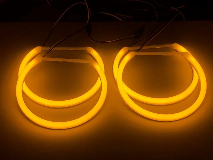 Ангельские глазки Cotton для BMW E36, E38, E39, E46  (Оранжевый)