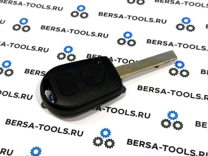 Двухкнопочный ключ BMW с лезвием нового образца HU92