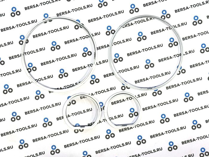 Кольца в приборную панель BMW E32, E34 (матовое серебро)