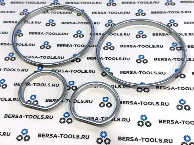 Кольца в приборную панель BMW E32, E34 (матовое серебро)