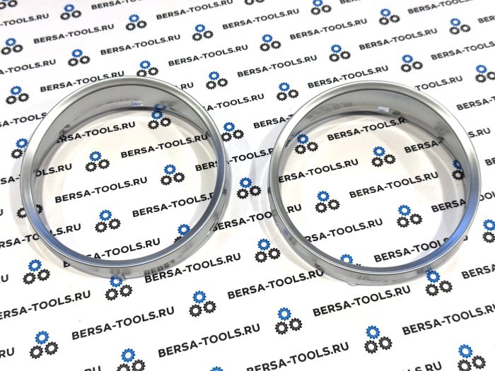 Кольца в приборную панель BMW E60 (матовое серебро)