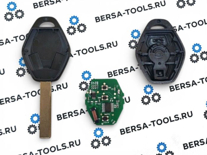 Ключ-ромб в сборе с лезвием нового образца HU92 (CAS 868 mhz) для BMW