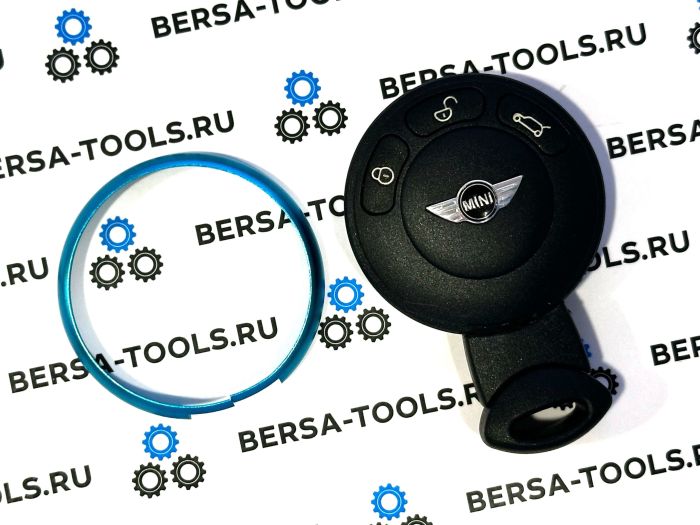 Декоративное кольцо для смарт-ключа MINI Cooper (голубой)