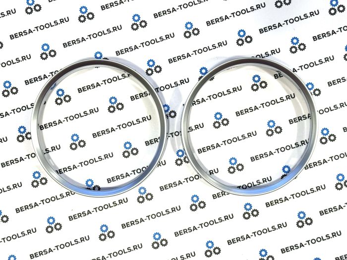 Кольца в приборную панель BMW E60 (матовое серебро)