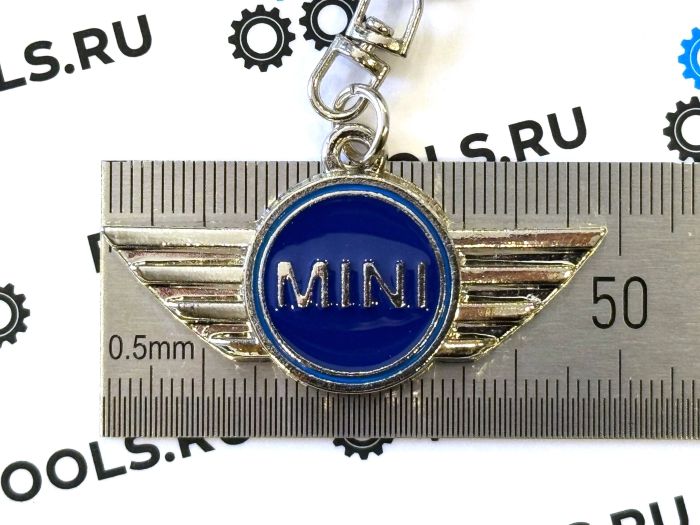 Металлический брелок с логотипом MINI (Синий)