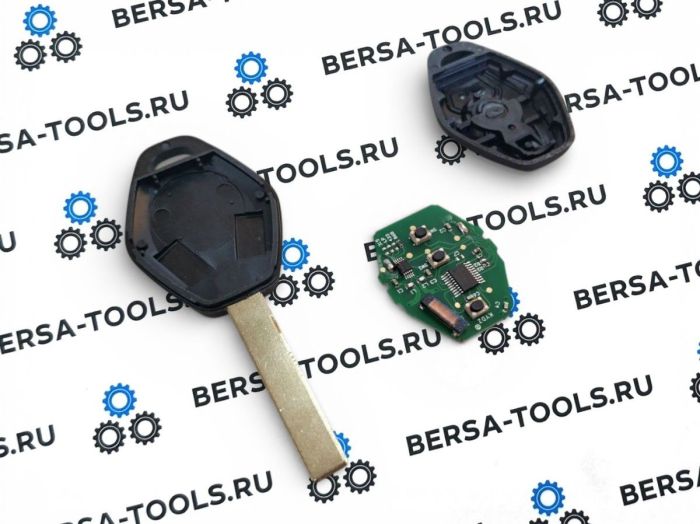Ключ-ромб в сборе с лезвием нового образца HU92 (CAS 868 mhz) для BMW