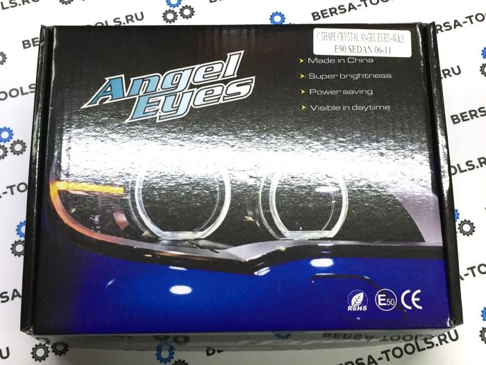 Светодиодные ангельские глазки Crystal Angel Eyes BMW E90 (Двухцветные)