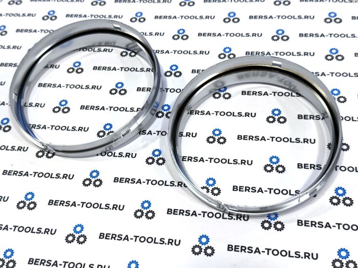 Кольца в приборную панель BMW E60 (матовое серебро)