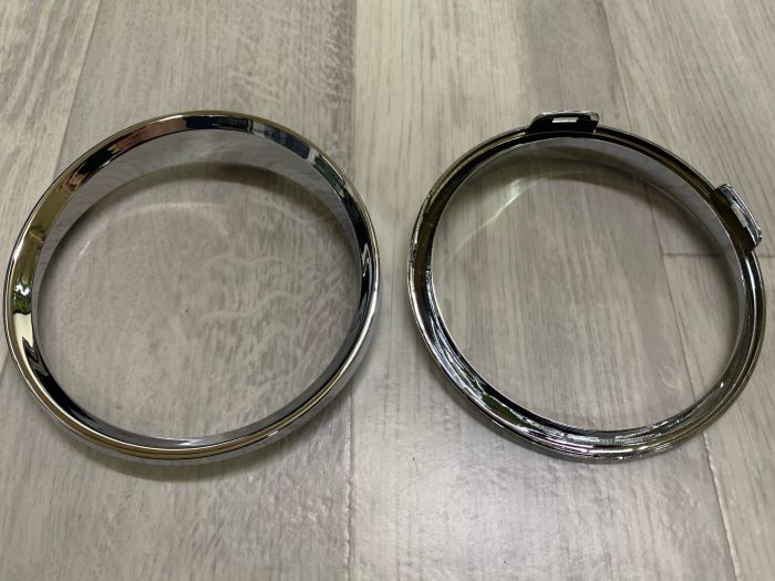 Кольца в приборную панель BMW E90 (хром, серебро)