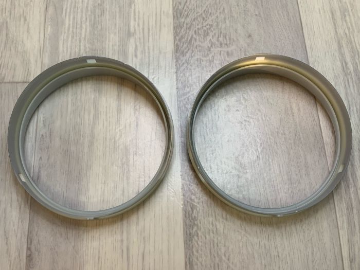 Кольца в приборную панель BMW E60 (хром, серебро)
