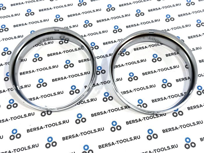 Кольца в приборную панель BMW E60 (матовое серебро)