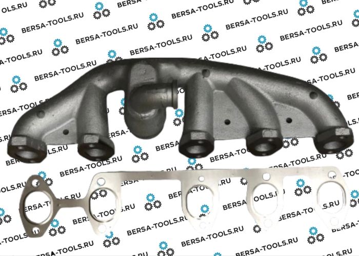 Чугунный выпускной коллектор VW 2.5 TDI для механической коробки передач (070253017A)