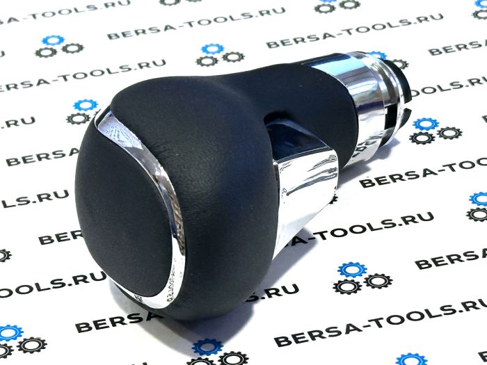 Рукоятка (ручка) АКПП с кнопкой для Opel Astra J, Insignia, Zafira C, Meriva B (черная экокожа)