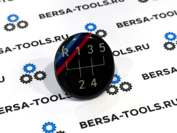 Эмблема для ручки МКПП BMW ///M (5-ти ступенчатой коробки передач), на клеевой основе