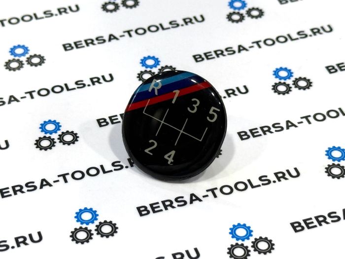 Эмблема для ручки МКПП BMW ///M (5-ти ступенчатой коробки передач), на клеевой основе