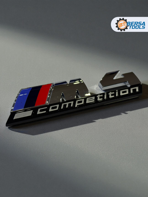 Эмблема пластиковая BMW M4 Competition хром