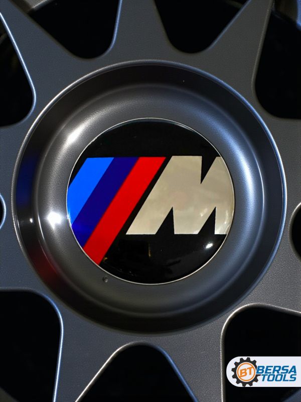 Наклейки на колесные диски, 56 мм, BMW М стиль (5 шт)