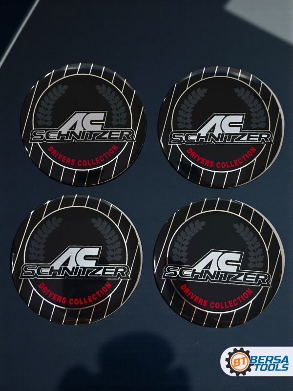 Наклейки на колесные диски, 56 мм, BMW AC Schnitzer (5 шт)