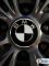 Наклейки на колесные диски, 60 мм, BMW черно-белые (5 шт)