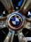 Наклейки на колесные диски, 65 мм, BMW с полосками (5 шт)