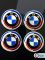 Наклейки на колесные диски, 56 мм, BMW с полосками (5 шт)