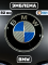 Эмблема BMW карбон синий-серебро 82 мм (51148132375)