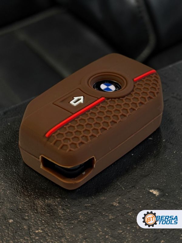 Силиконовый чехол для смарт-ключа мотоцикла BMW, коричневый