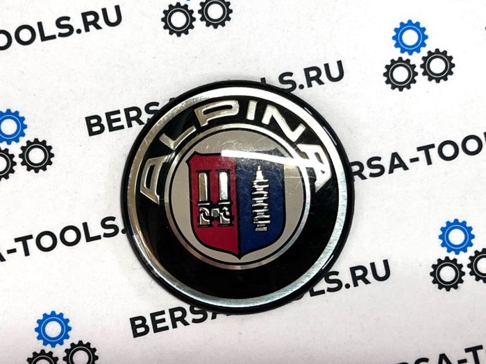Эмблема в руль BMW (44 мм), логотип Alpina