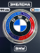 Эмблема BMW с надписью (51147294465) 99 мм