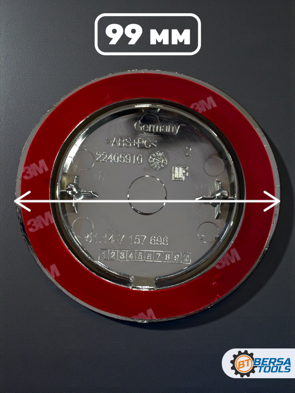 Эмблема багажника BMW X5 Е70 черная (51147157696) 99 мм											