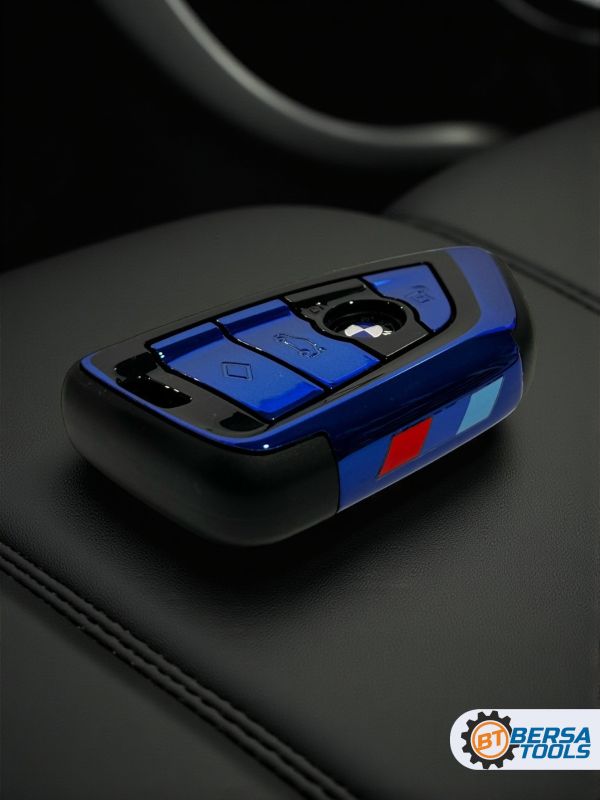 Чехол для смарт-ключа BMW 4 кнопки, синий