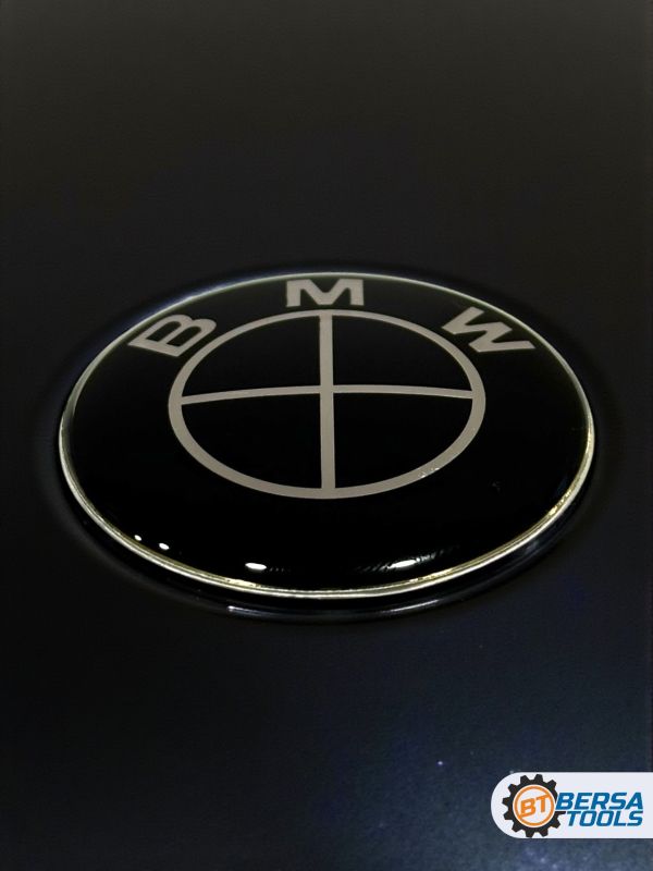 Эмблема в руль BMW, 45 мм, черная