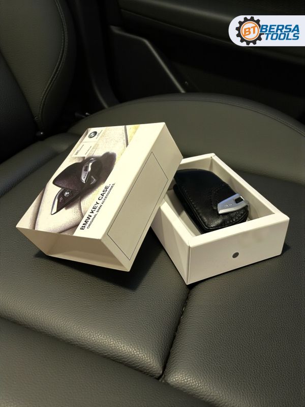 Кожаный чехол для смарт-ключа BMW, черный