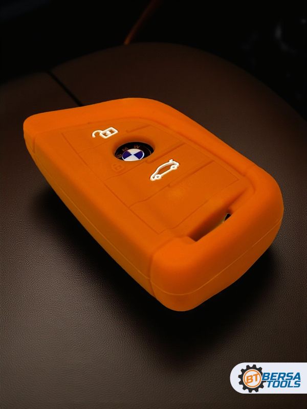 Силиконовый чехол для смарт-ключа BMW, оранжевый