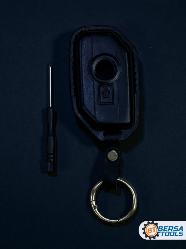 Кожаный чехол для смарт-ключа мотоцикла BMW, черный