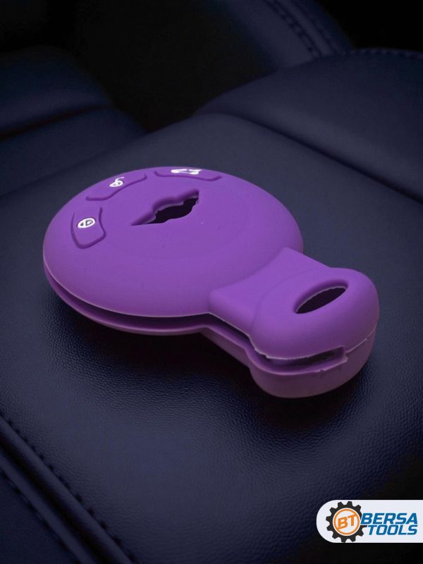 Силиконовый чехол для смарт-ключа Mini Cooper, фиолетовый