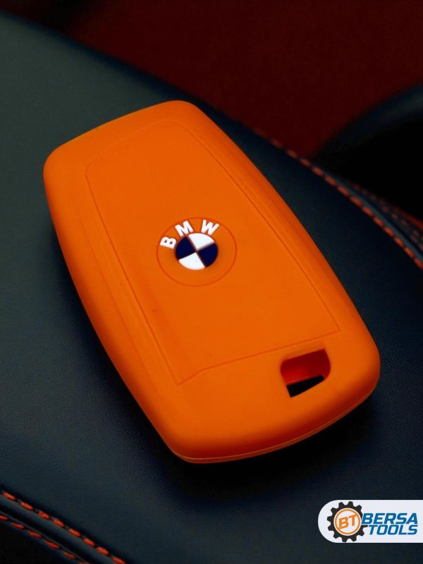Силиконовый чехол для смарт-ключа BMW F-series, оранжевый