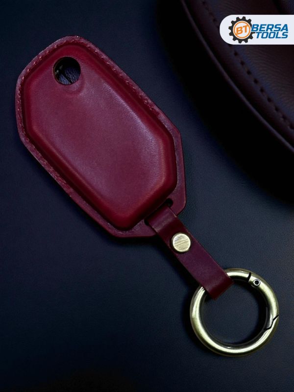 Кожаный чехол для смарт-ключа мотоцикла BMW, красный