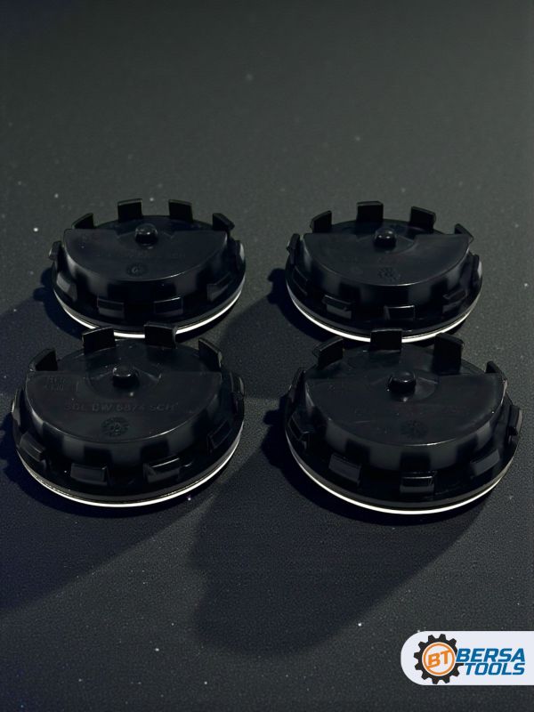 Колпачки динамические в диск BMW, черный, 68 мм, 4 шт