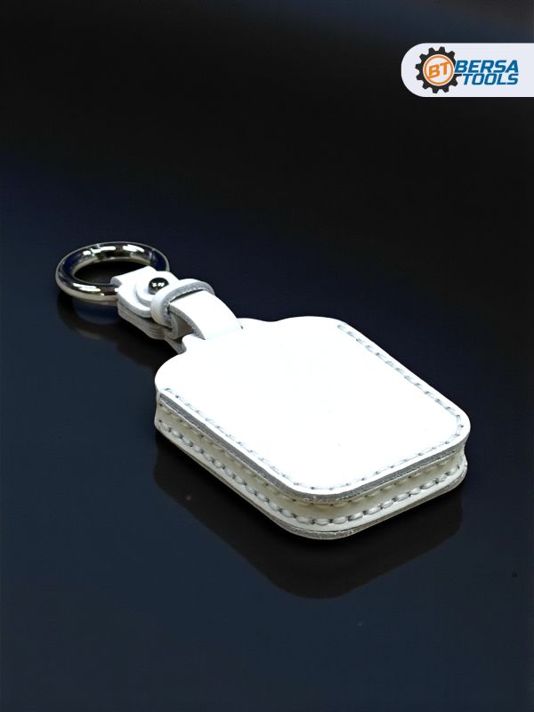 Кожаный чехол для ключа BMW i3, i8 белого цвета
